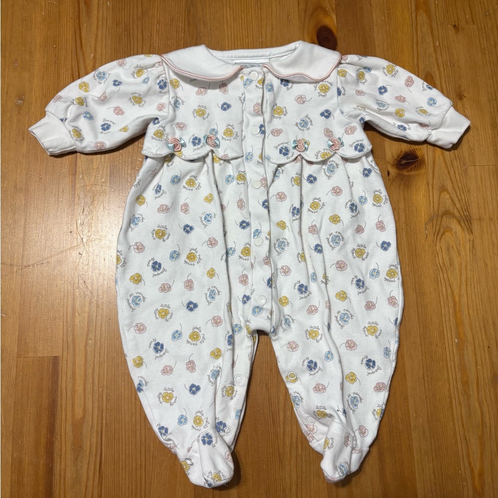 Floral Print Kids One Piece vintage